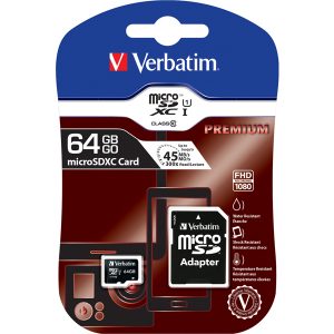 Verbatim - Micro  SDXC Classe 10 fino a 45mb/sec - 44084 - 64GB