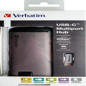 Verbatim - USB-C Adattatore USB 3.1 G1/ USB 3.0 X 3 / HDMI / SDHC / MICRO SDHC / R - 49142