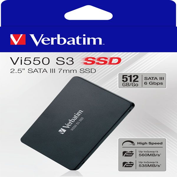 Verbatim - SSD Interno Vi550 SATA III 2.5'' SSD - 49352 - 512GB