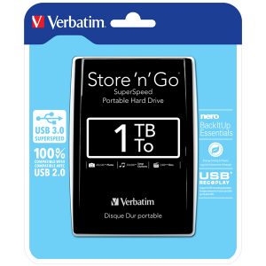 Verbatim - Hard disk Store 'N'Go Usb 3.0 - Nero - 53023 - 1TB